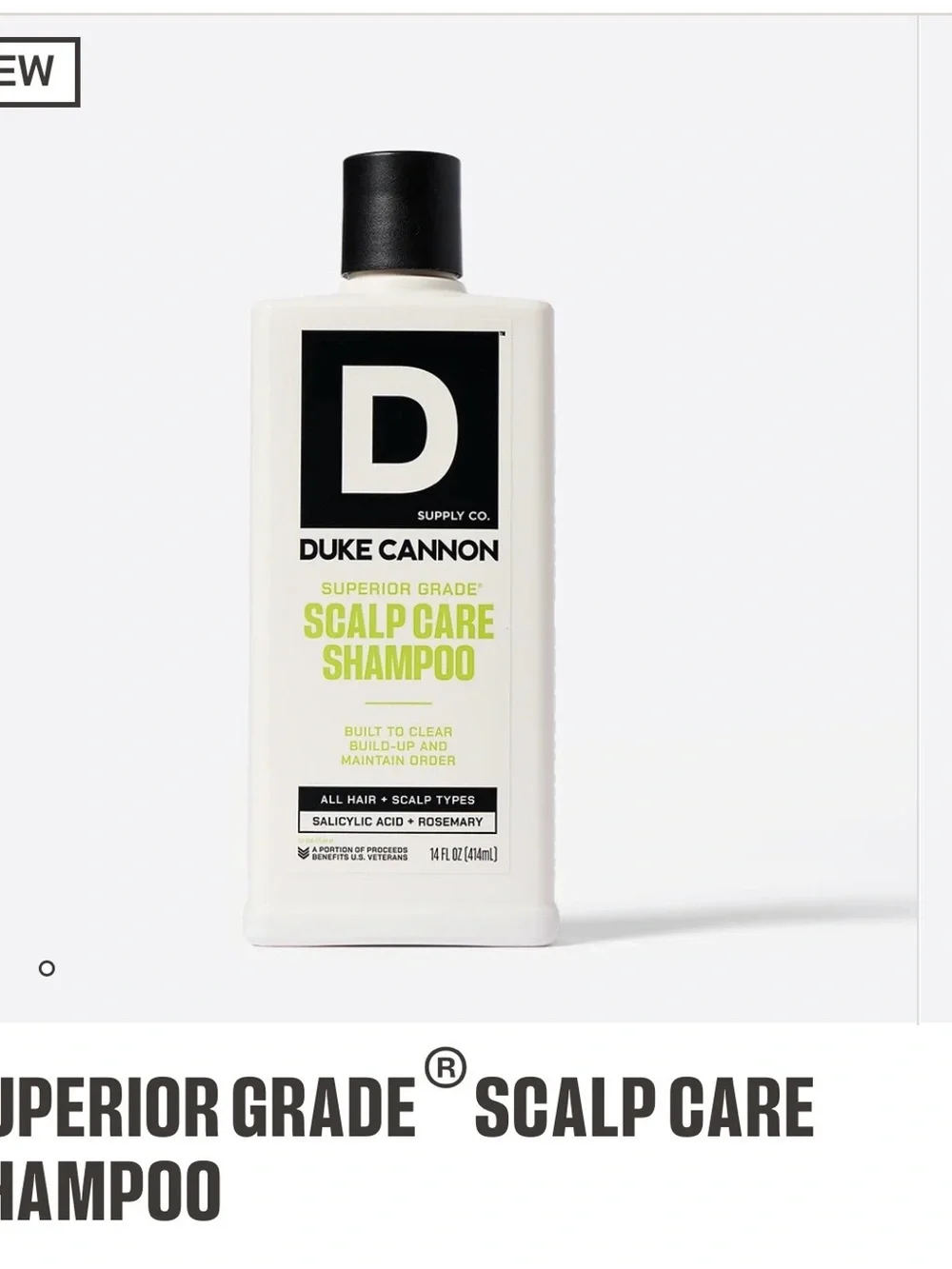 Superior Grade Scalp Care Shampoo - White